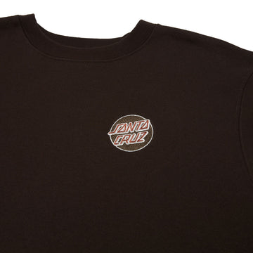 Santa Cruz Cruz Embroidered Crew Sweatshirt - Brown/Rust