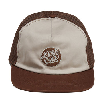 Santa Cruz Cruz Embroidered Snapback Hat - Tan/Brown