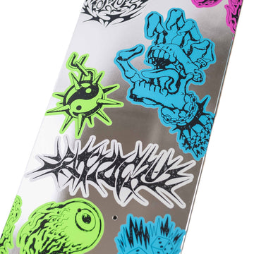 Santa Cruz Scribble Flash FeelBase Skateboard Deck - 8.00