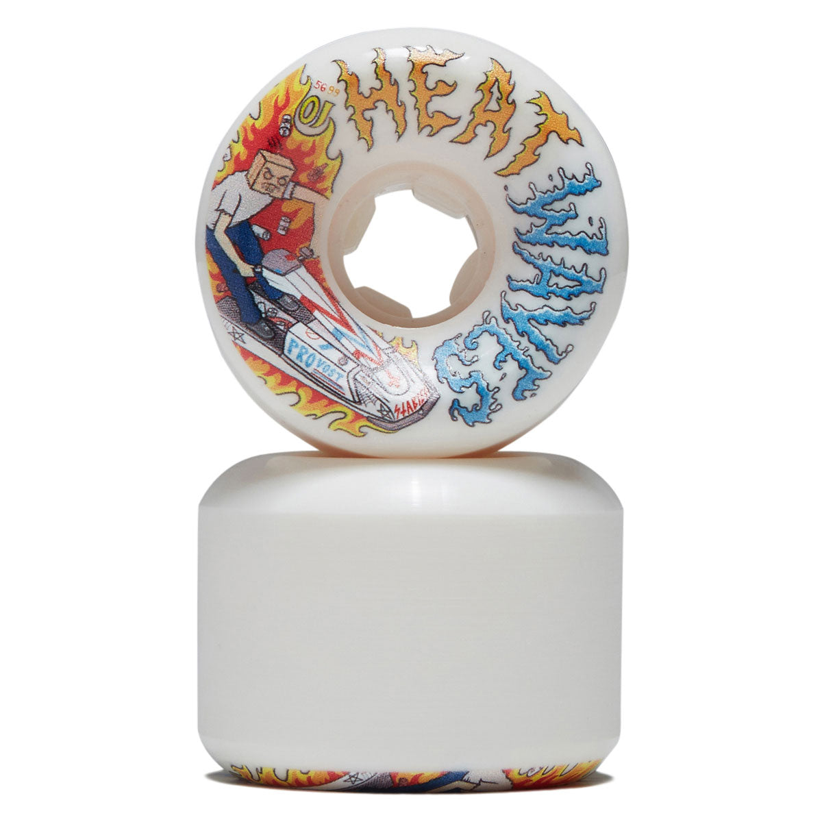 OJ Collin Provost Elite Full Combo 99a Skateboard Wheels - White