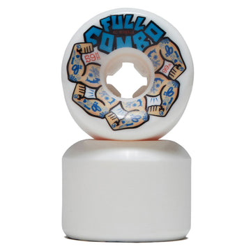 OJ Team Elite Full Combo 99a Skateboard Wheels - White - 59mm