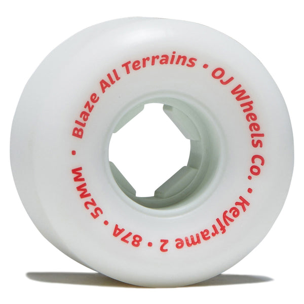 OJ Keyframe 2 87a Skateboard Wheels - White - 52mm – CCS