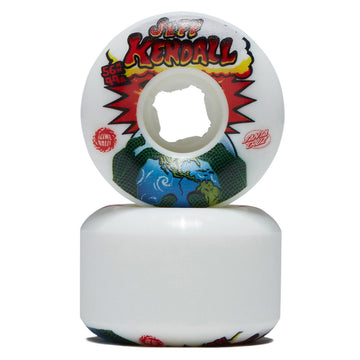 Slime Balls Kendall End Of The World Reissue Chubbies 99a Skateboard Wheels - White - 56mm