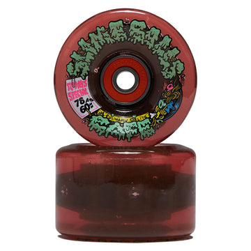 Slime Balls SB Cafe Light Ups OG Slime 78a Skateboard Wheels - Red - 60mm