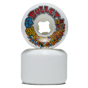 Slime Balls Bullet Riot Vomits 97a Skateboard Wheels - White - 60mm