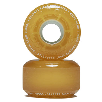 Ricta Clouds 78a Skateboard Wheels - Transparent Citrus - 55mm