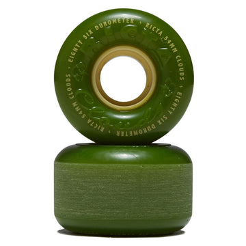 Ricta Clouds 86a Skateboard Wheels - Green - 54mm