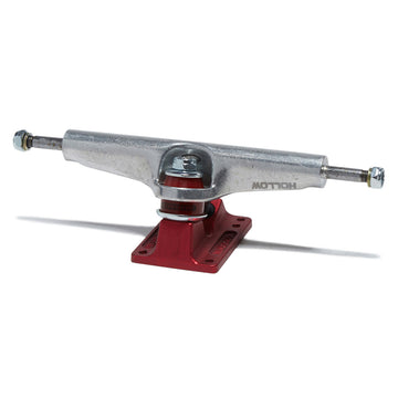 Independent Stage 4 Hollow Bar Logo Skateboard Trucks - Silver/Ano Red - 166mm
