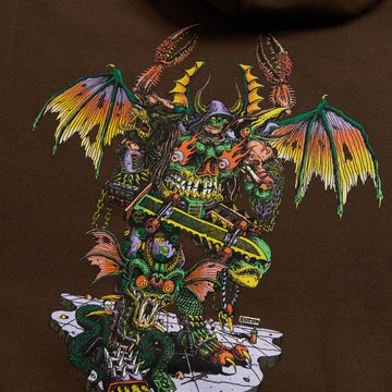 Creature Hallucination Beast Hoodie - Brown
