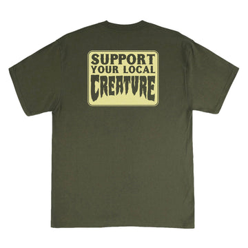 Creature REV Support T-Shirt - Surplus Green