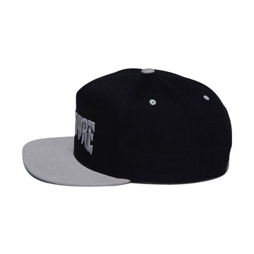 Creature Mono Logo Snapback Hat - Black/Silver