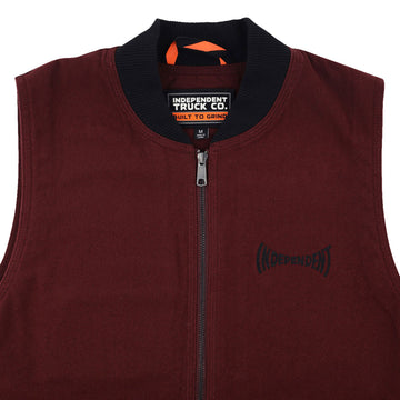 Independent Built To Grind Vest - Deep Burgundy