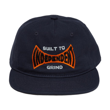 Independent Built To Grind Span Snapback Hat - Midnight Blue