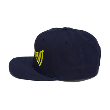 Independent Span Embroidered Snapback Hat - Navy/Yellow