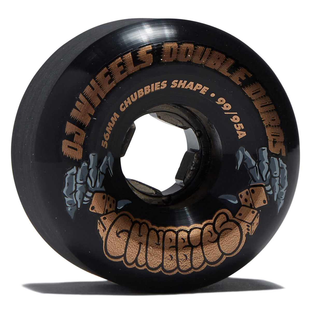OJ Double Duro Chubbies 99a/95a Skateboard Wheels - Transparent