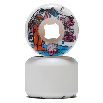 OJ Tony Latham Elite Full Combo 99a Skateboard Wheels - White - 53mm