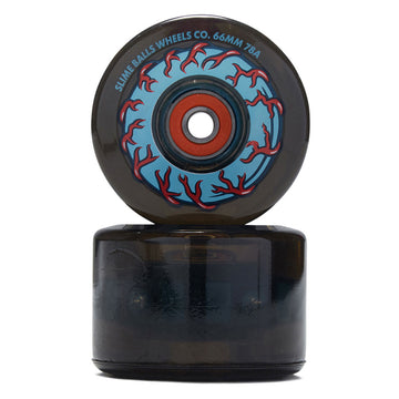Slime Balls Prayer Candle Light Ups OG Slime 78a Skateboard Wheels - Transparent Black - 66mm