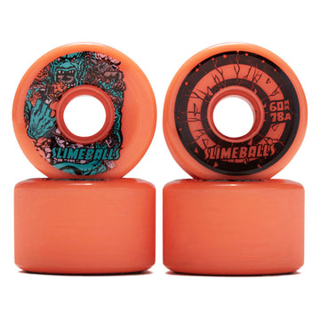 Slime Balls Rob Roskopp Five Reissue OG Slime 78a Skateboard Wheels - Pink - 60mm