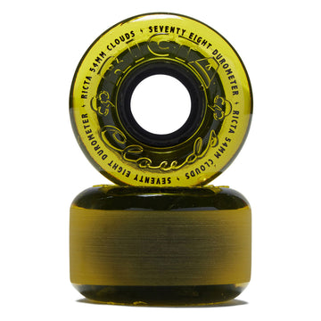 Ricta Clouds 78a Skateboard Wheels - Yellow/Black - 54mm