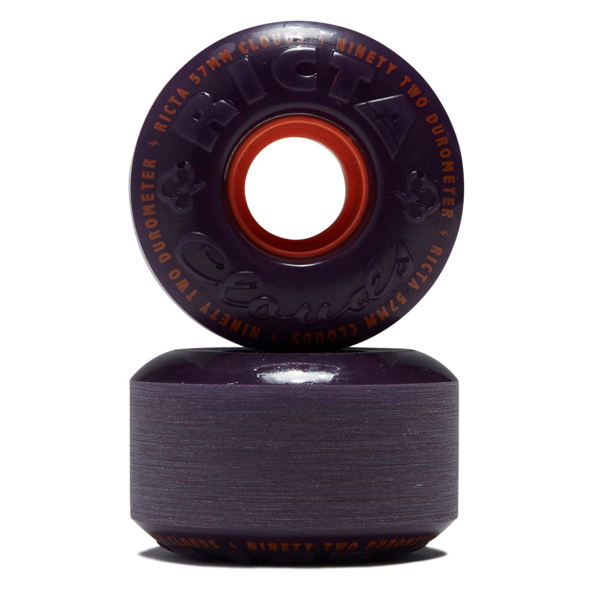 Ricta Clouds 92a Skateboard Wheels - Purple - 57mm – CCS