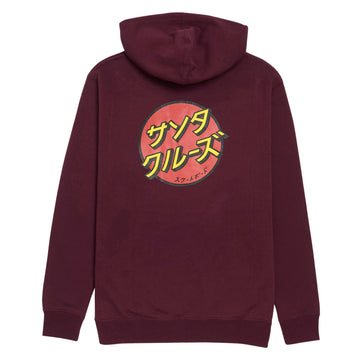 Santa Cruz Katakana Dot Hoodie - Maroon