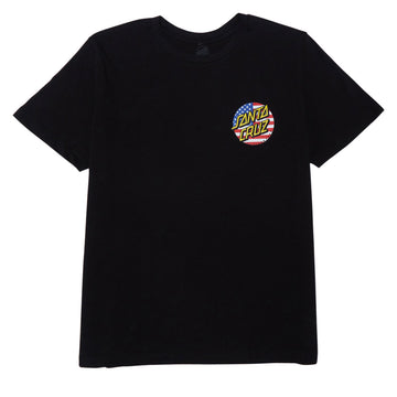 Santa Cruz Womens July 4th Dot V2 T-Shirt - Black