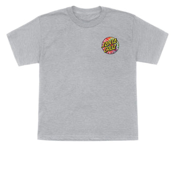 Santa Cruz Youth Tie Dye Dot T-Shirt - Sport Grey