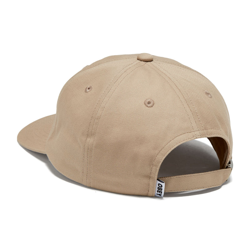 Obey Icon Patch Panel Strapback Hat - Khaki