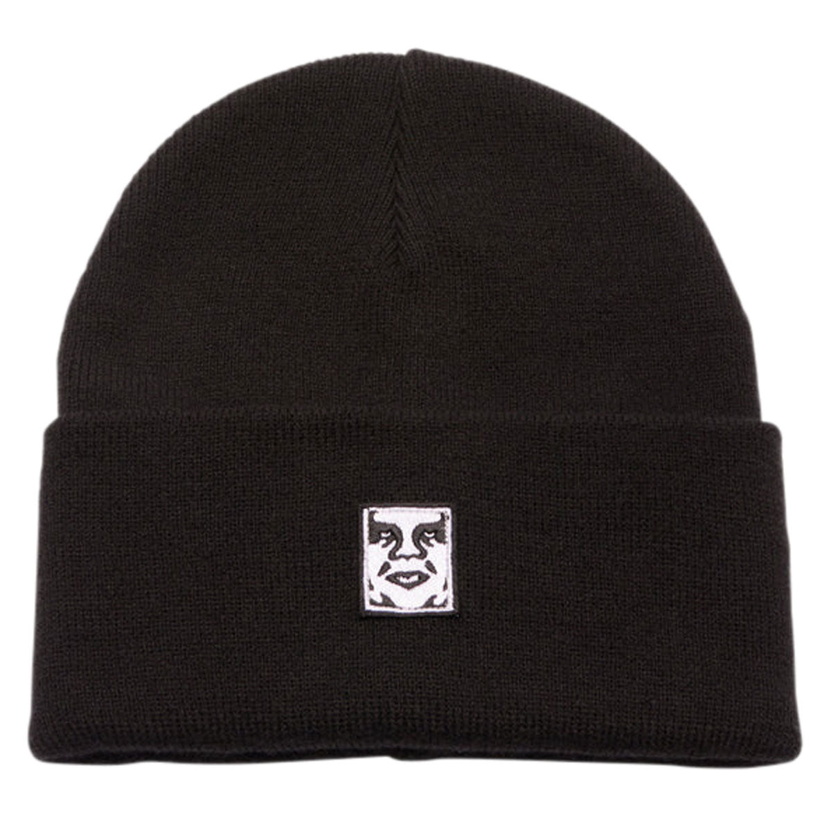 Obey Icon Patch Cuff Beanie - Black image 1