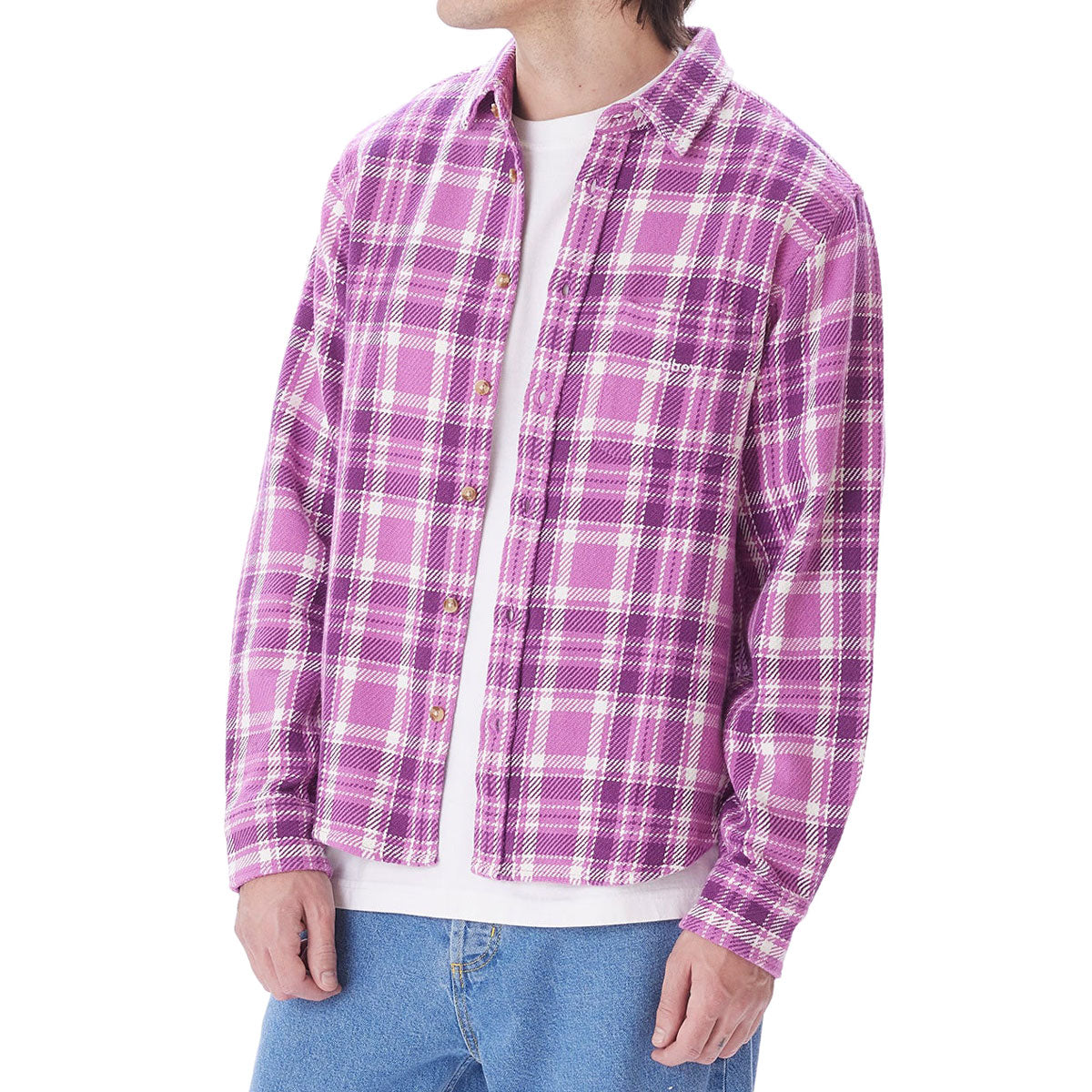 Obey Fred Woven Shirt - Mulberry Purple/Multi image 1