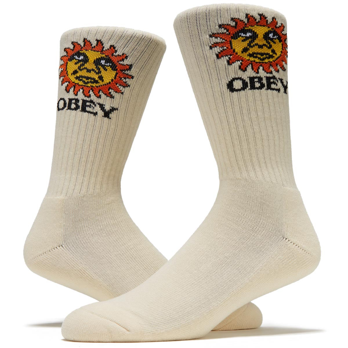 Obey Sunshine Socks - Unbleached image 2