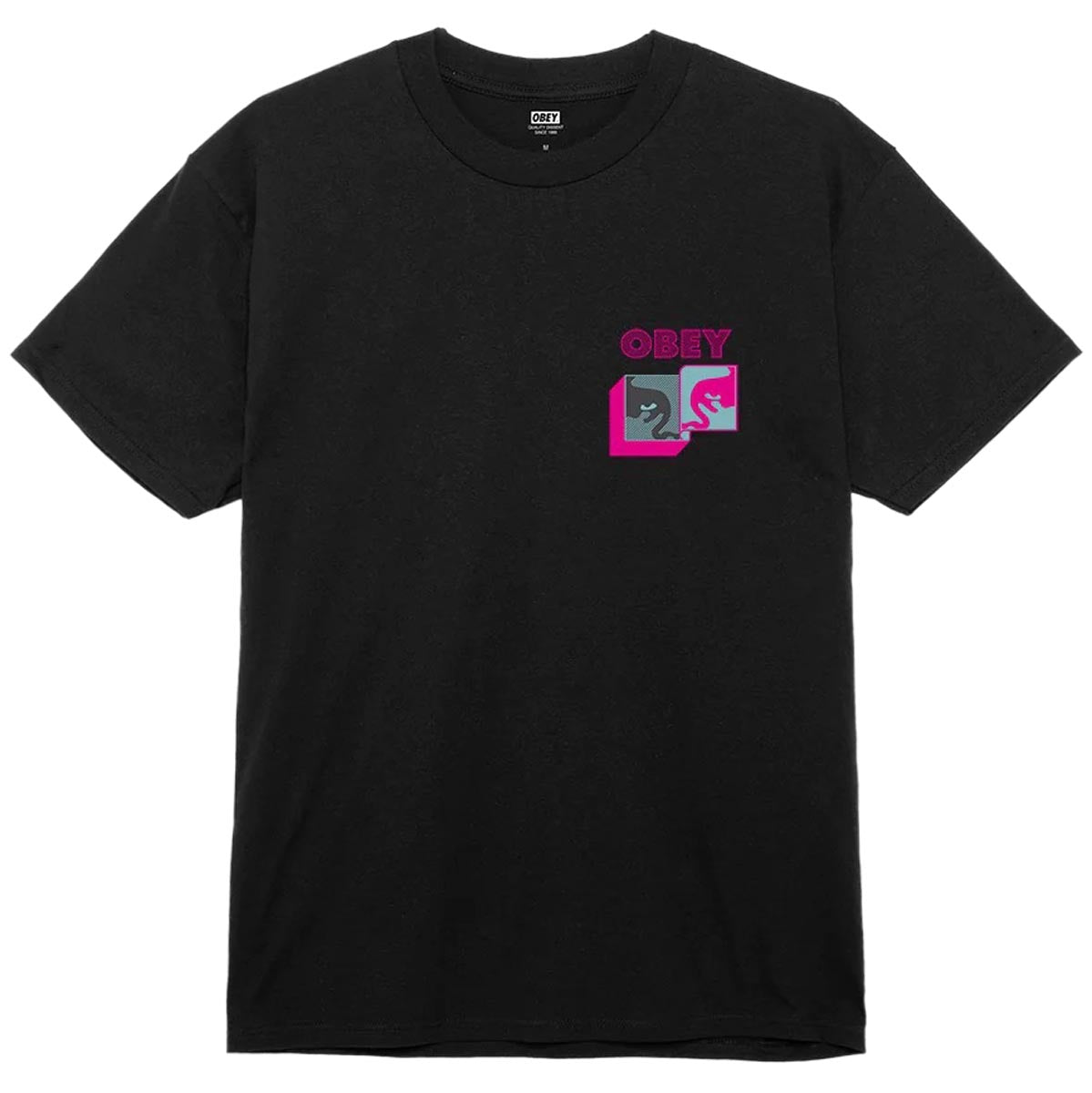 Obey Post Modern T-Shirt - Black image 2