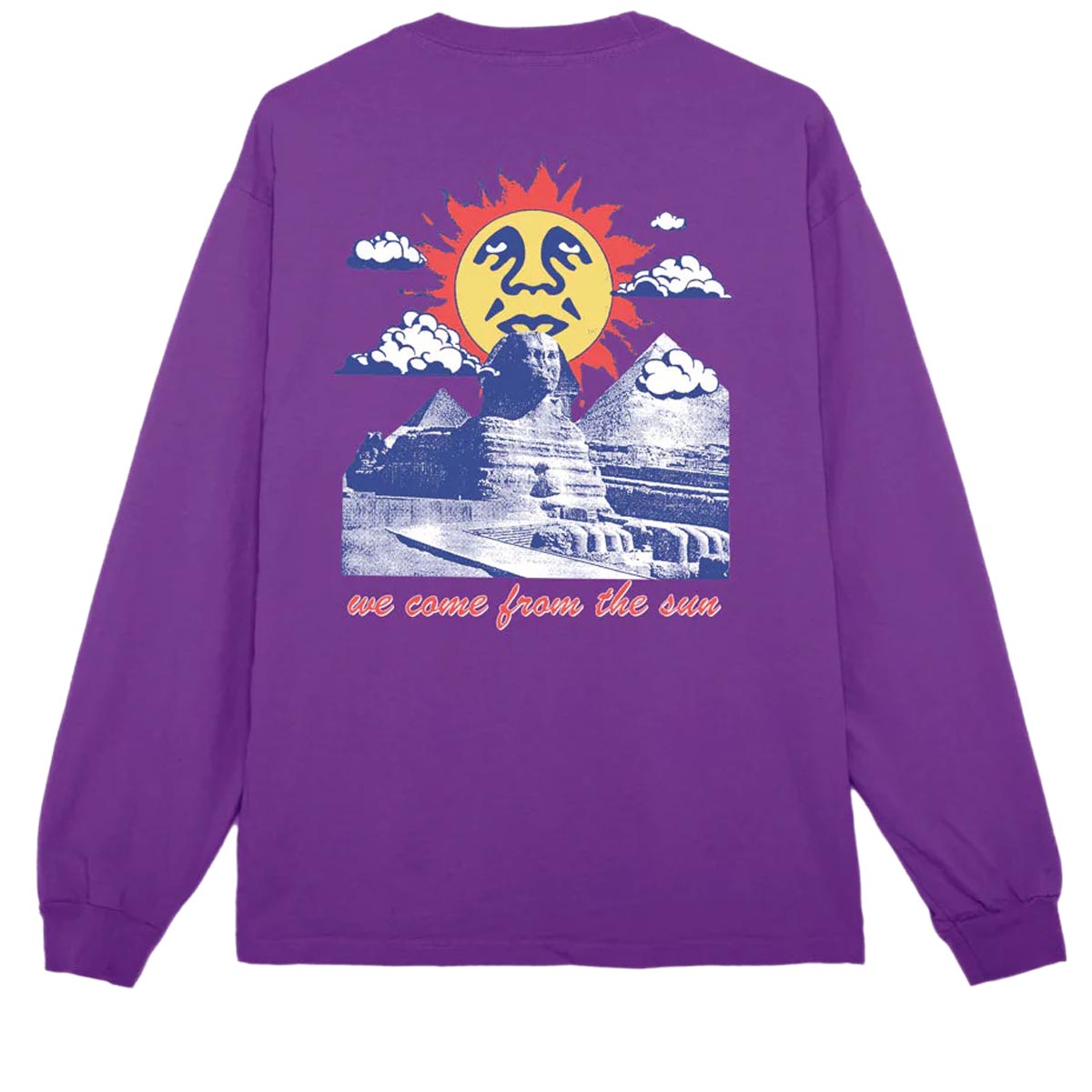 Obey We Come From The Sun Long Sleeve T-Shirt - Dewberry image 1