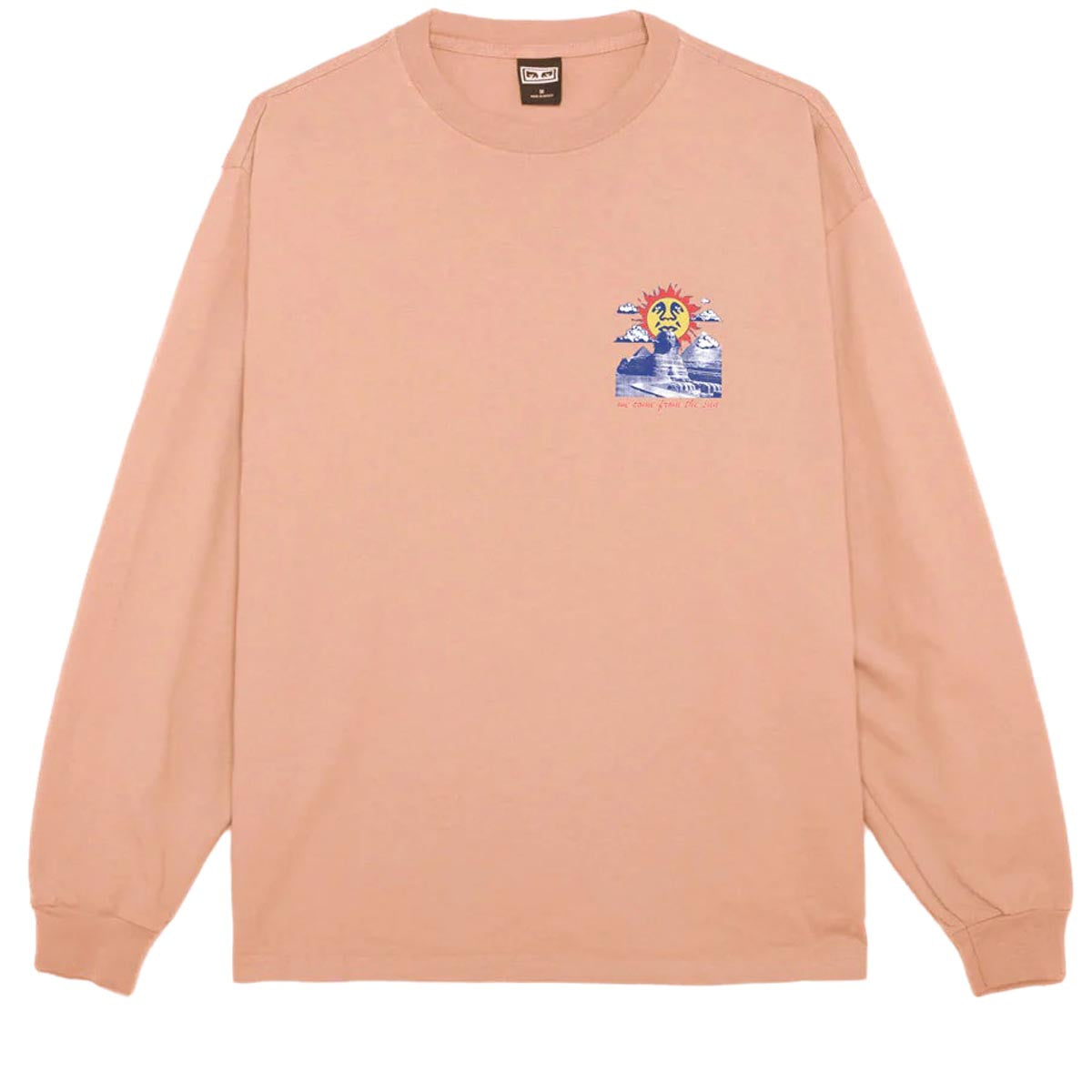 Obey We Come From The Sun Long Sleeve T-Shirt - Peach Parfait image 2