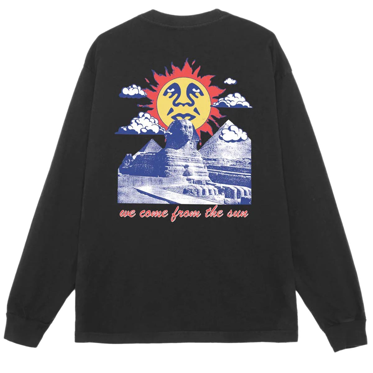 Obey We Come From The Sun Long Sleeve T-Shirt - Vintage Black image 1