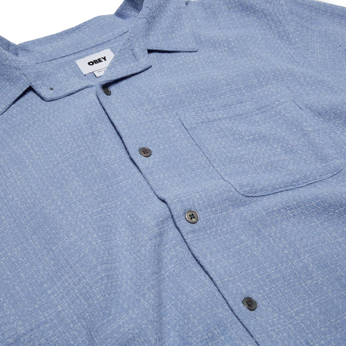 Obey Feather Woven Shirt - Hydrangea image 3