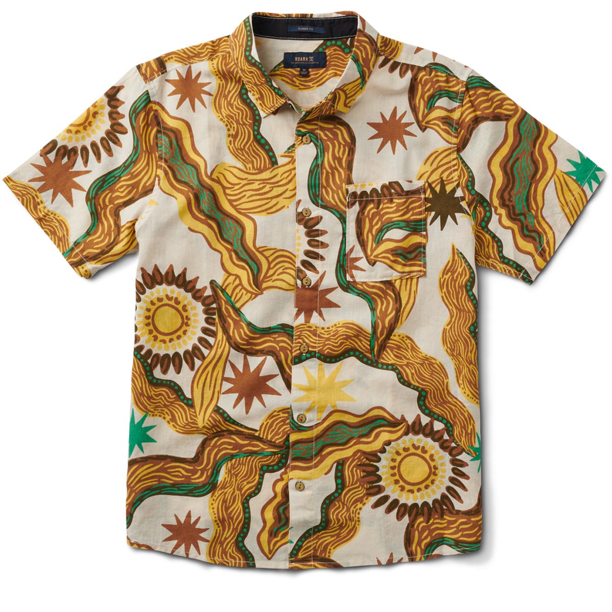 Roark Journey Woven Shirt - Grotta Magica Almond image 1