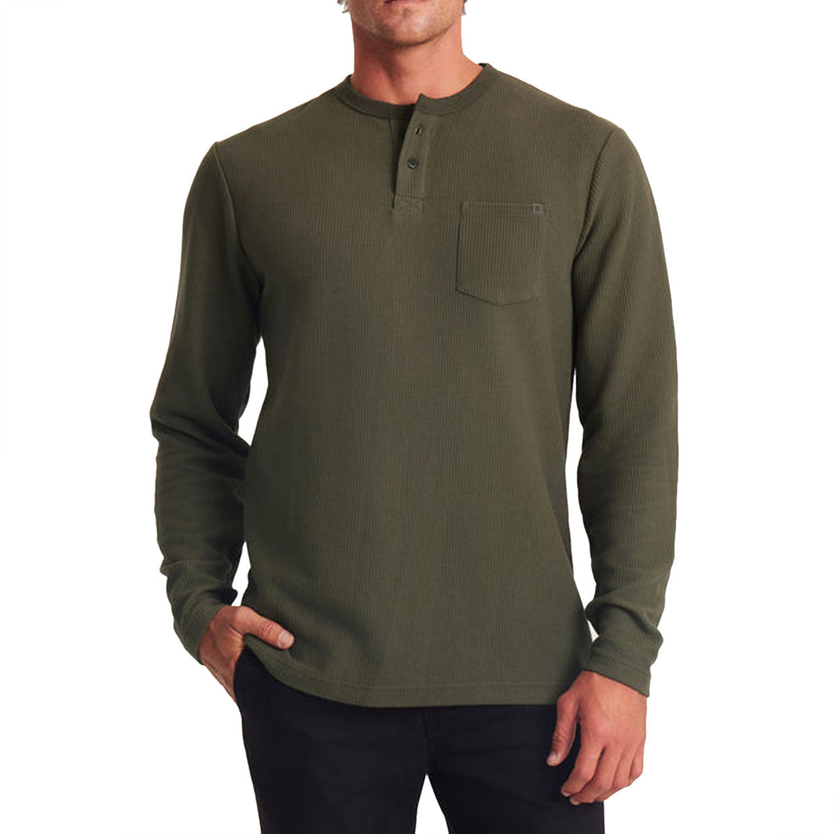 Roark Companion Long Sleeve Thermal Shirt - Military image 2