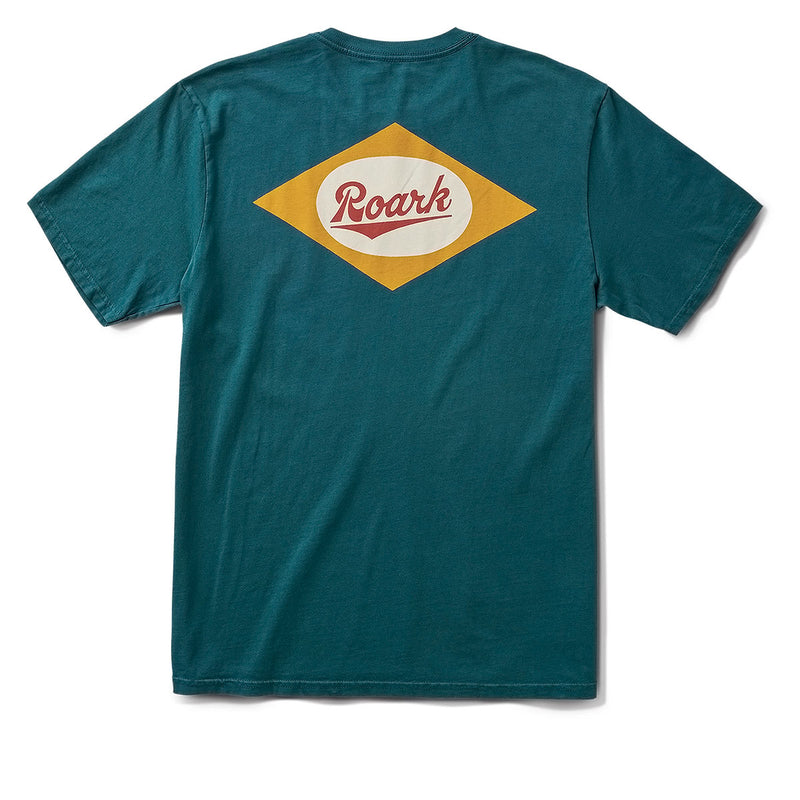 Roark Diamond Script T-Shirt - Deep Sea