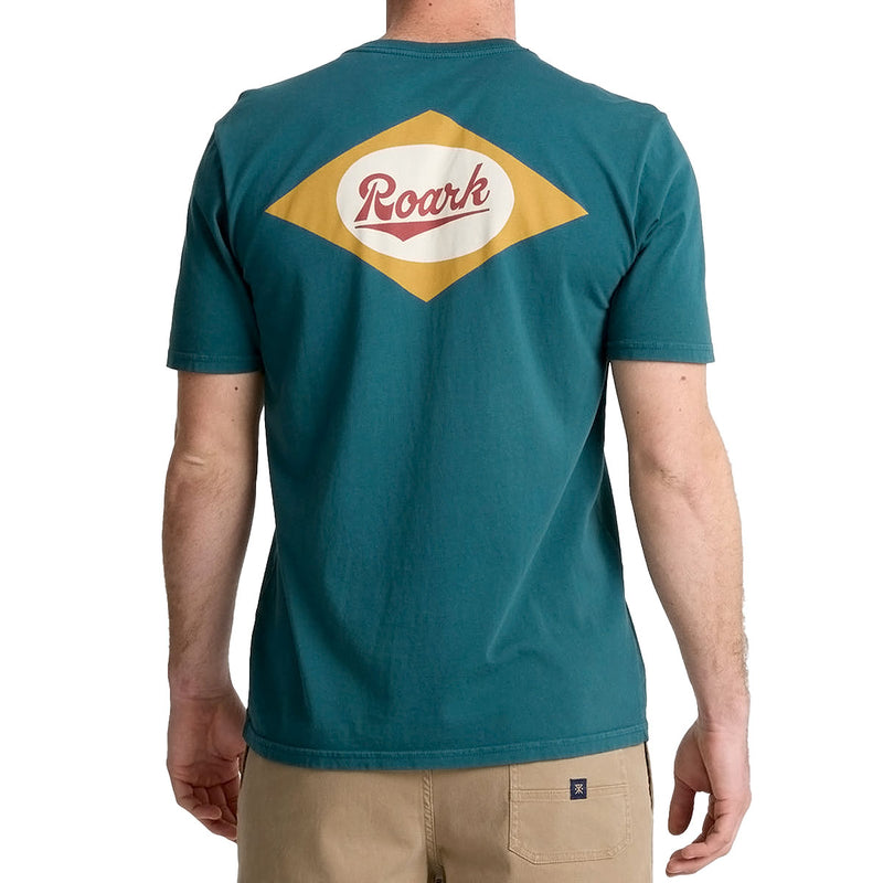 Roark Diamond Script T-Shirt - Deep Sea
