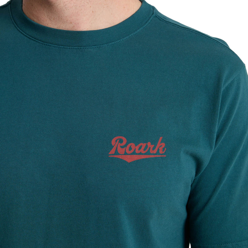 Roark Diamond Script T-Shirt - Deep Sea