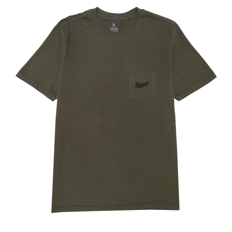 Roark Script Pocket T-Shirt - Military