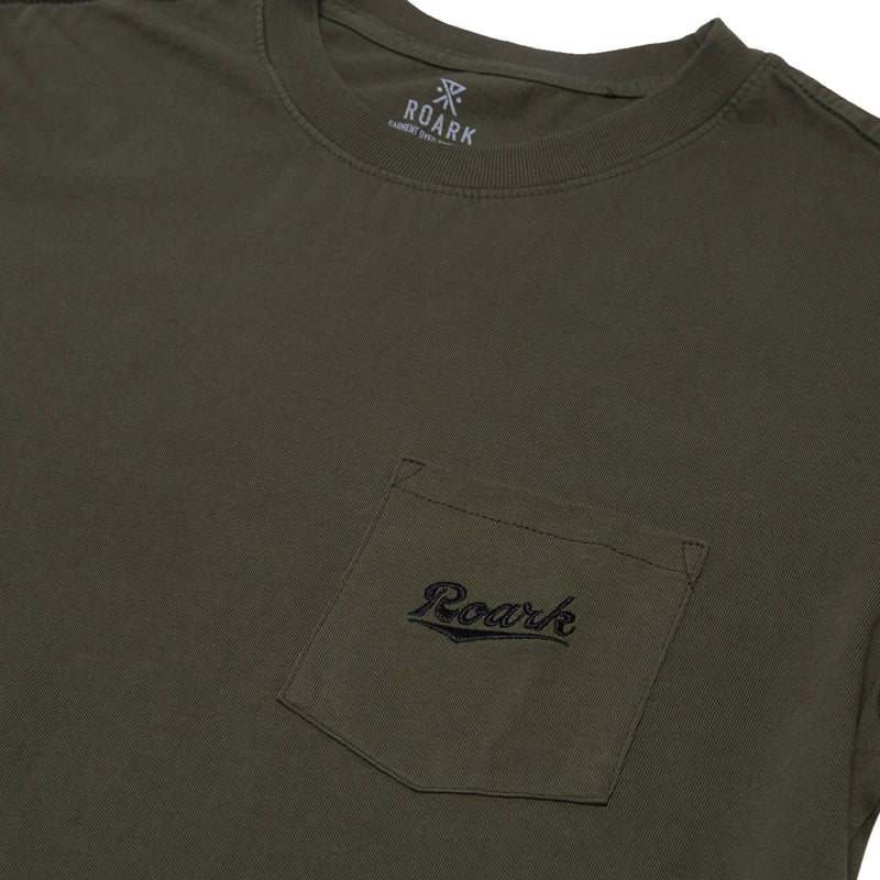 Roark Script Pocket T-Shirt - Military