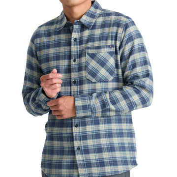 Roark Crossroads Flannel Shirt - Deep Blue