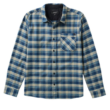 Roark Crossroads Flannel Shirt - Deep Blue