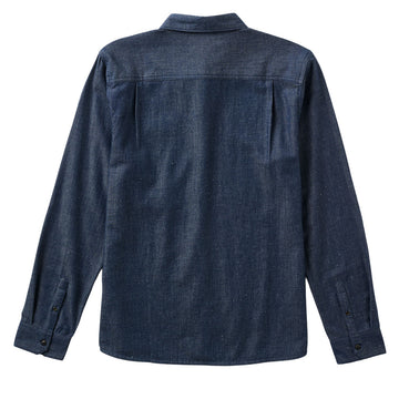 Roark Scholar Chambray Long Sleeve Shirt - Mid Indigo
