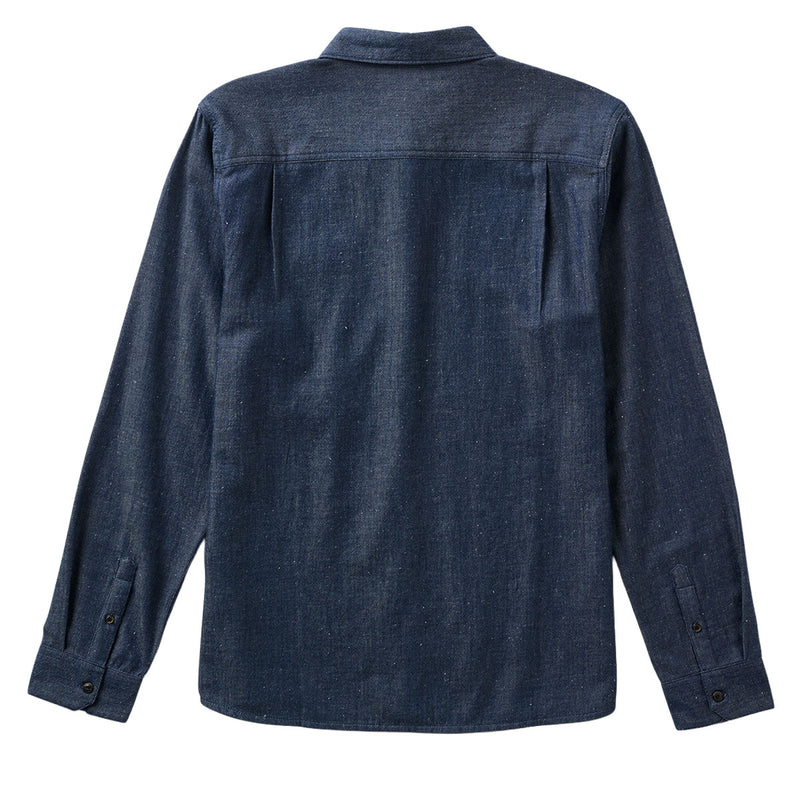Roark Scholar Chambray Long Sleeve Shirt - Mid Indigo
