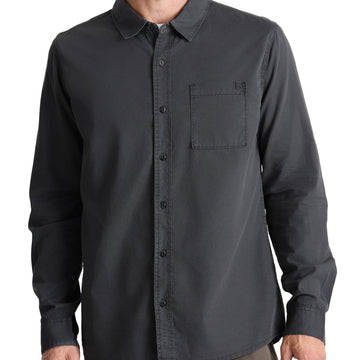 Roark Made To Fade Long Sleeve Shirt - Washed Charcoal