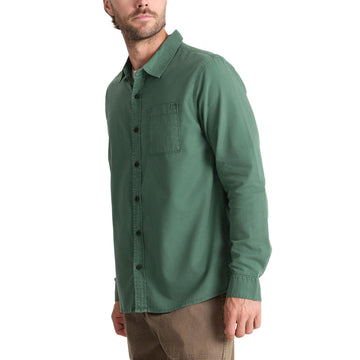 Roark Made To Fade Long Sleeve Shirt - Washed Slate Green