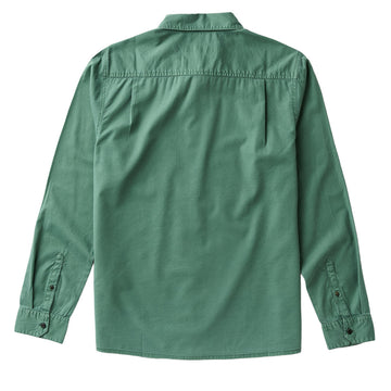 Roark Made To Fade Long Sleeve Shirt - Washed Slate Green